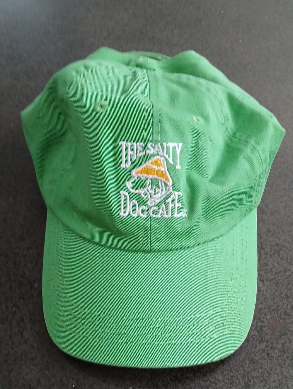 Kids The Salty Dog Cafe Green Embroidered Baseball Cap